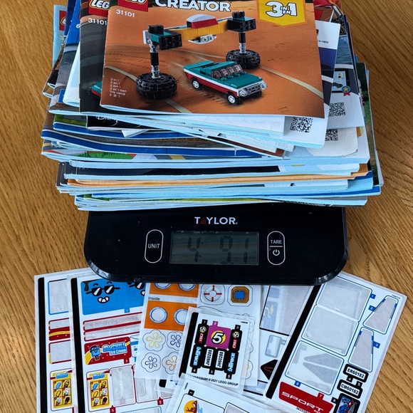 4.5 lbs LEGO Instruction Booklets and Stickers Lot  Creator City Speed Marvel - Picture 1 of 6